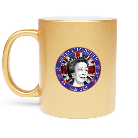 ''queen elizabeth Metallic Mugs rest in peace elizabeth sh