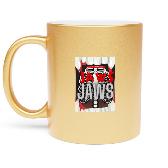 Jaws Halloween Metallic Mugs