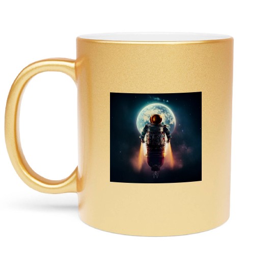 Rocketman Metallic Mugs