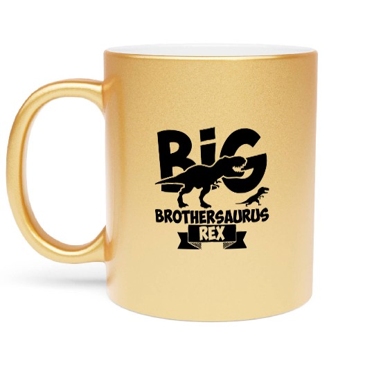Big Brother Rex Dinosaur Brothersaurus Rex Tyranno Metallic Mugs