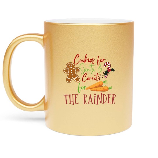 Christmas Cookie Graphic Metallic Mugs