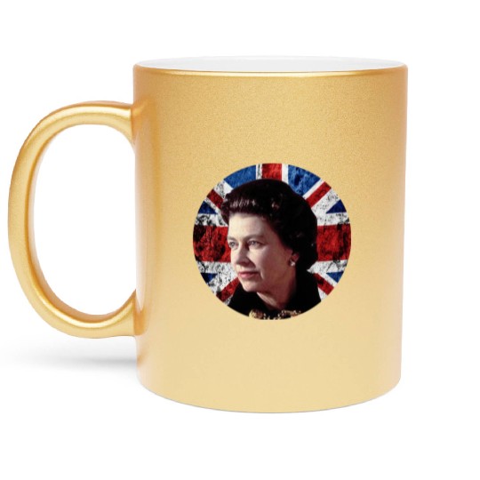 Queen Elizabeth II Rest in Peace Elizabeth Metallic Mugs