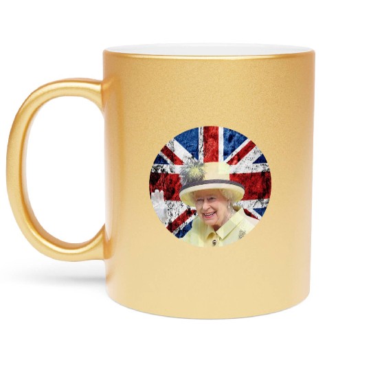 Queen Elizabeth II Rest in Peace Elizabeth Metallic Mugs