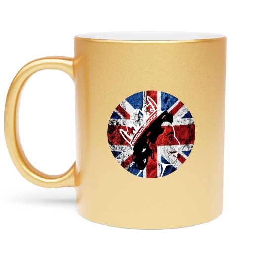 Queen Elizabeth II Rest in Peace Elizabeth Metallic Mugs