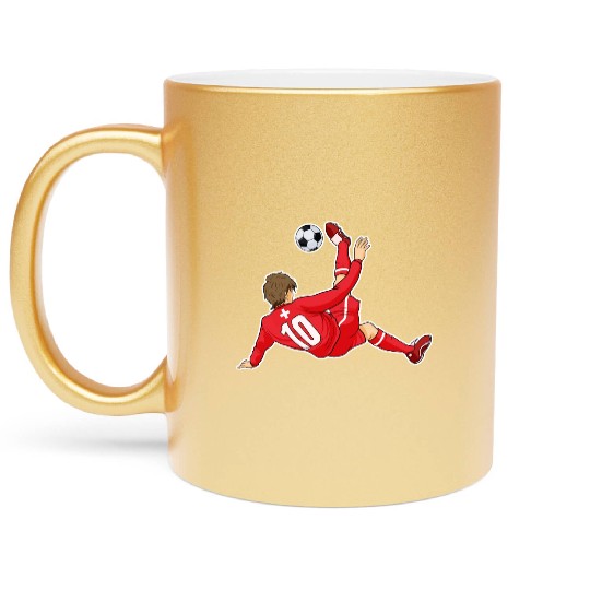 Swiss National Soccer Team I Football Switzerland Metallic Mugs