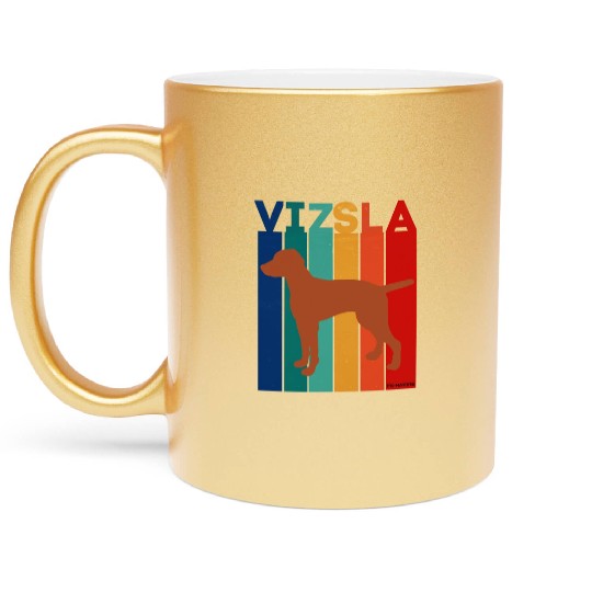 Vizsla Rainbow Square Metallic Mugs