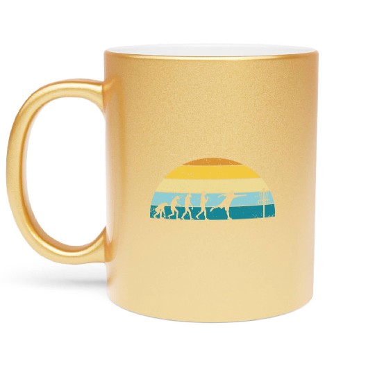 Disc Golf Disc Golfing Player Ultimate Frisbee Metallic Mugs