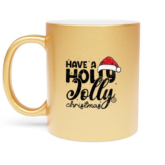 Have a holly jolly christmas Metallic Mugs