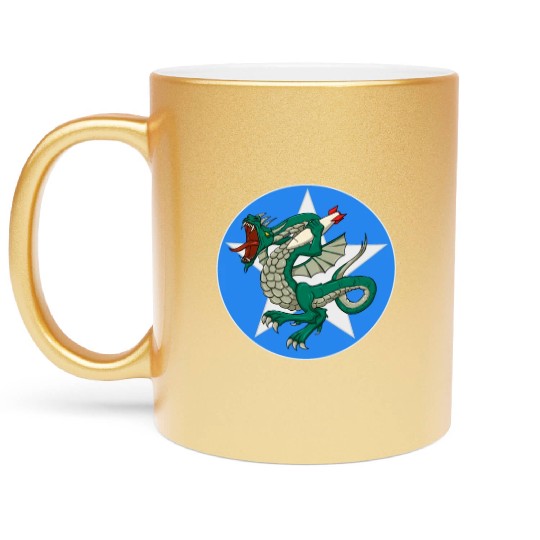 373rd Bomb Squadron Patch Vintage WWII Dragonsww2 Metallic Mugs