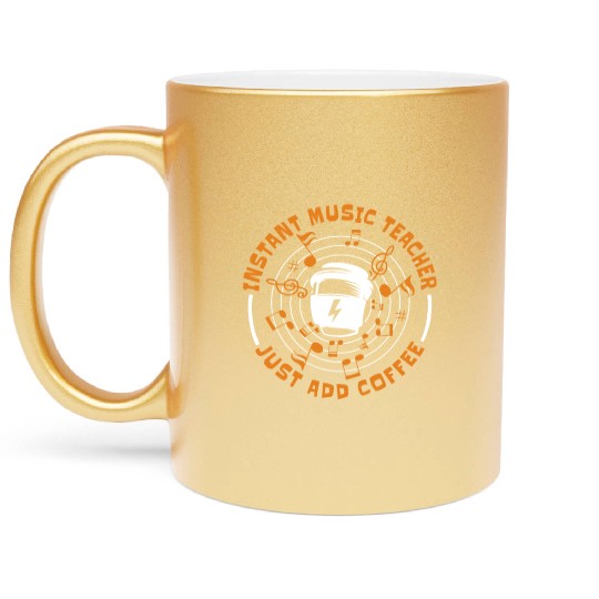 Music Teacher Coffee Metallic Mugs