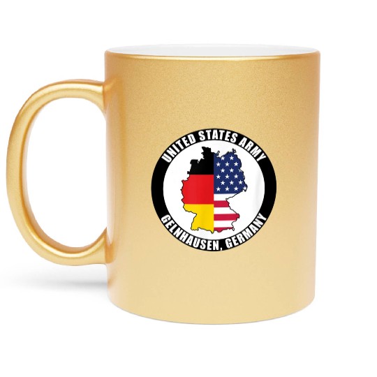 Germany United States Army Military Veteran Metallic Mugs