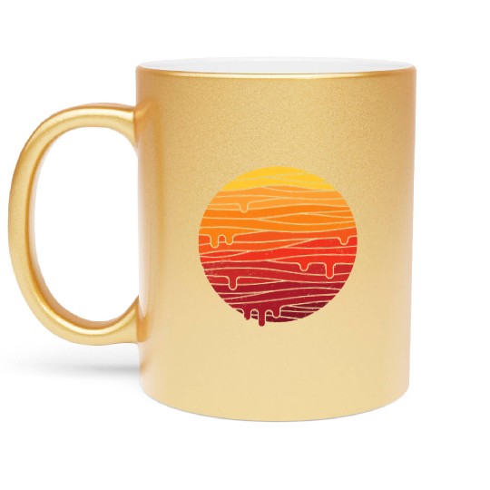 The Mountain Sun and Moon Metallic Mugs