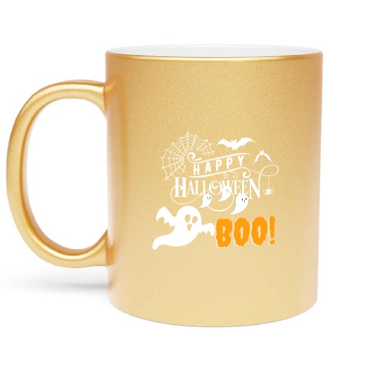 Boo scary Halloween Metallic Mugs