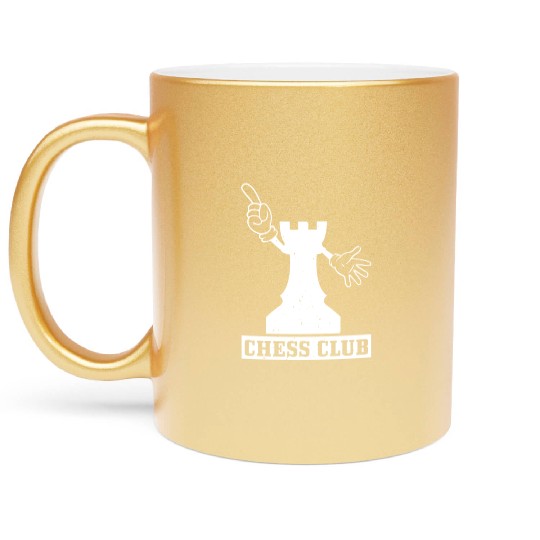 CHESS CLUB Metallic Mugs