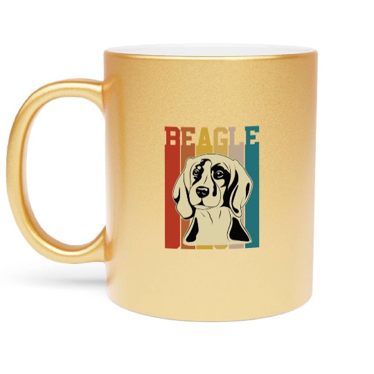 Dog Lovers Beagle Lovers Pet Metallic Mugs