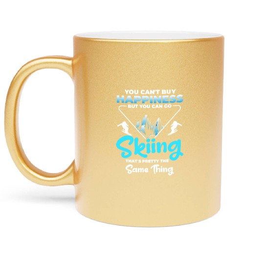 Winter Sports Vacation Snowboards Metallic Mugs