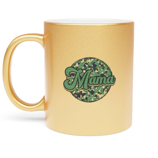 Camo Mama Metallic Mugs, Camo sublimation design,