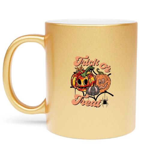 Trick or Treat Metallic Mugs