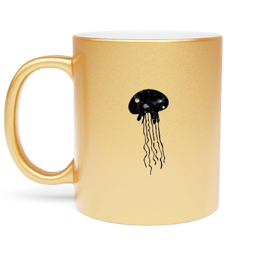 Jellyfish Galaxy Metallic Mugs