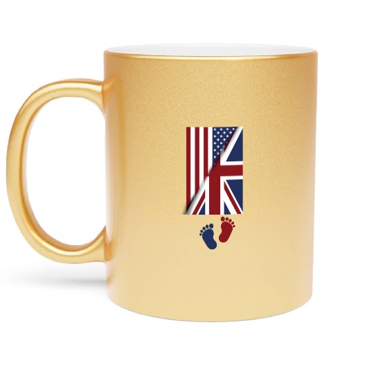 American Union Jack Flag Baby american union jack Metallic Mugs
