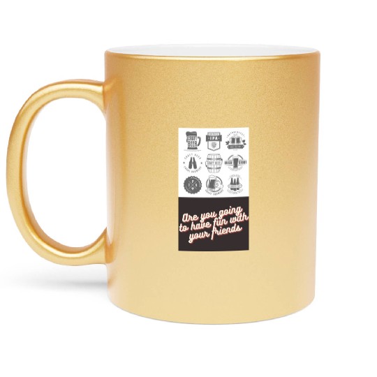 chill Rum with your friends Metallic Mugs