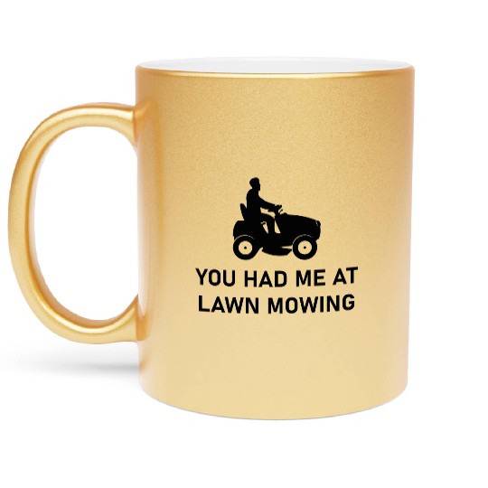 Landscaping Lawn Mowing - Gardening Landscaper Metallic Mugs