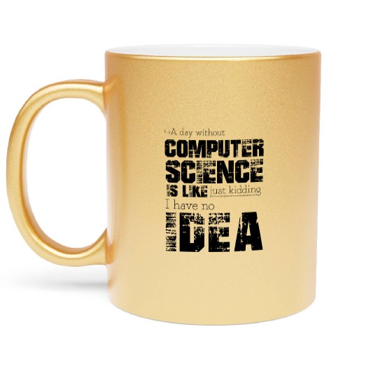 Computer science Metallic Mugs