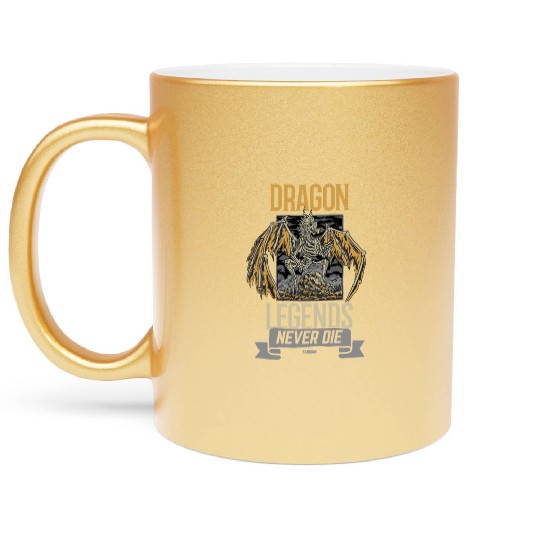 Dragon Legends Never Die Metallic Mugs