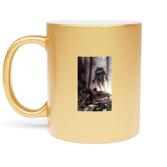 The beast is coming Metallic Mugs