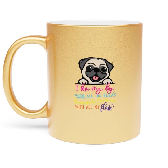 For dog lovers exclusive design with cute phrase Metallic Mugs