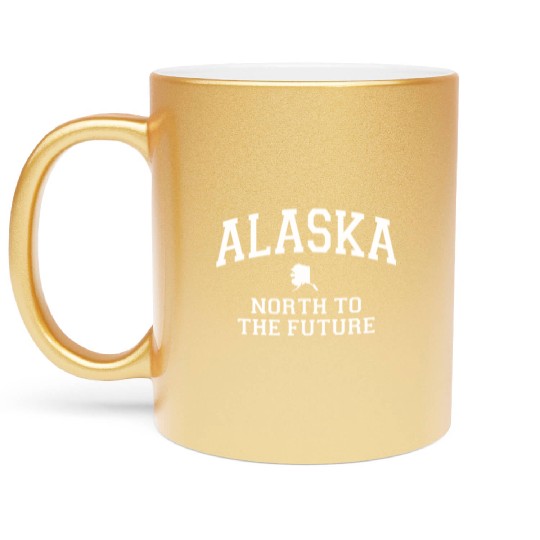 Alaska Metallic Mugs Men's Women Children USA North Pole