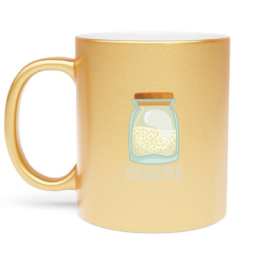 Sesame Spice Flavor Food Cooking Metallic Mugs