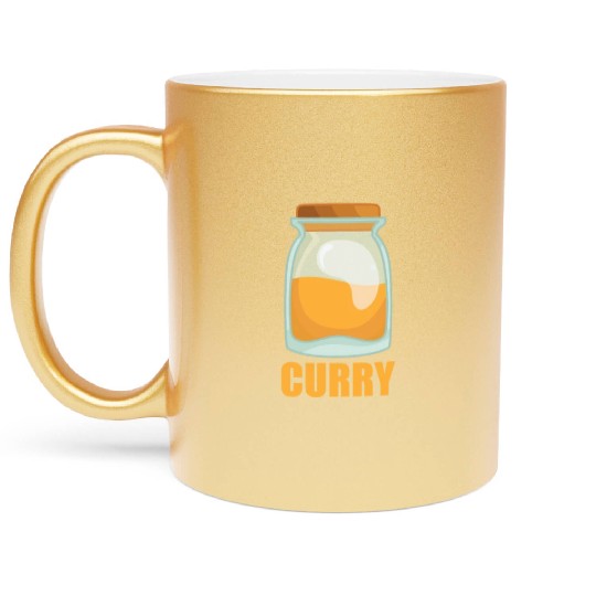 Curry Spice Flavor Food Cooking Metallic Mugs