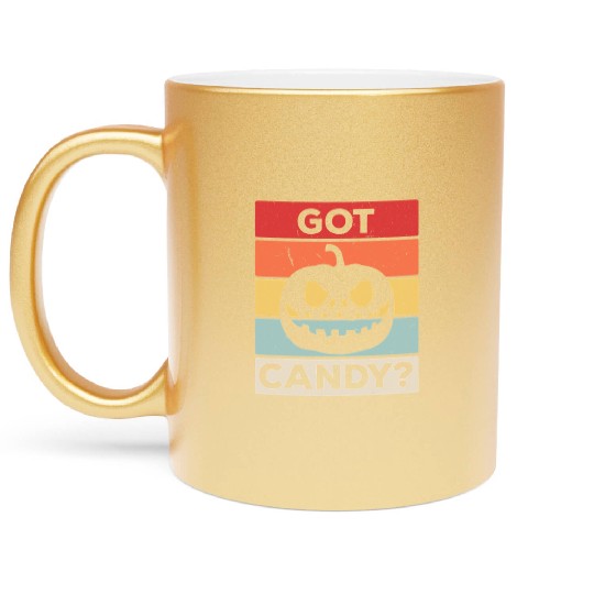 Got Candy Trick Or Treat Pumpkin Jack Metallic Mugs