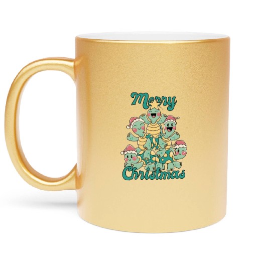 Cute Koala Gingerbread Cookies For Christmas X-mas Metallic Mugs