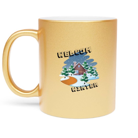 design Winter Metallic Mugs