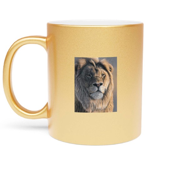 Lion King Of The Forest Metallic Mugs