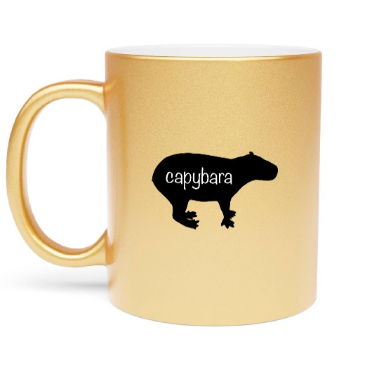 Capybara Metallic Mugs