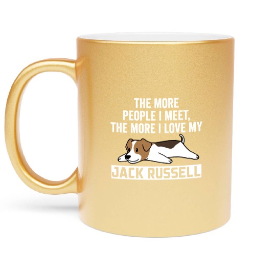 The More I Love My Jack Russell Terrier Metallic Mugs