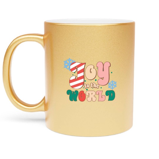 Joy To The World Metallic Mugs
