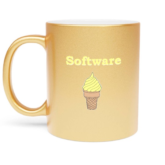 Software Vanilla Ice Cream Metallic Mugs