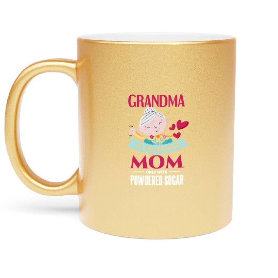 Sweet grandmother grandma granny Metallic Mugs