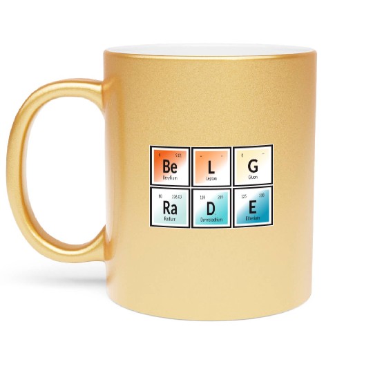 Belgrade | Periodic Table of Elements Metallic Mugs
