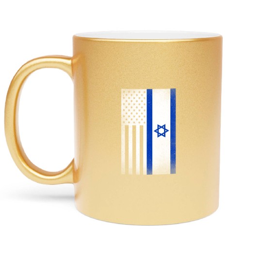 Israel Design for proud Israeli Americans Metallic Mugs