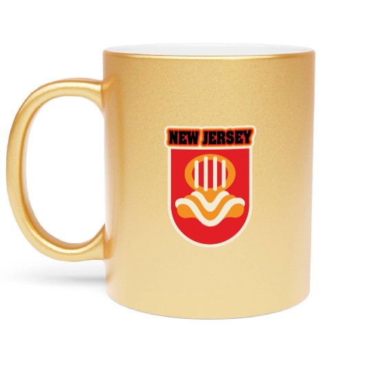 US States NEW JERSEY Metallic Mugs