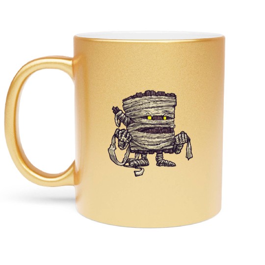 The Mummy Log Metallic Mugs