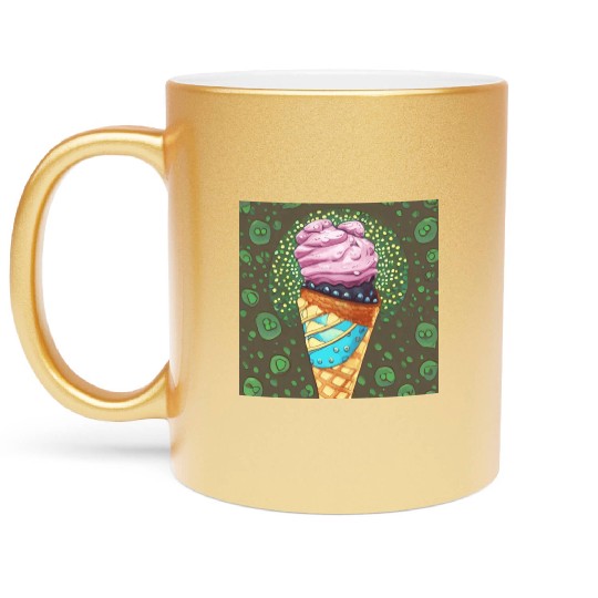 ice cream Metallic Mugs