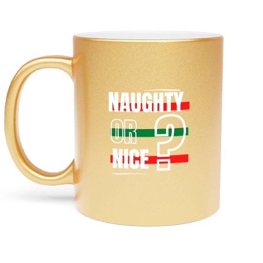 Naughty or Nice? Metallic Mugs
