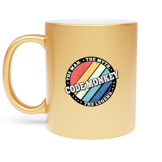 Code Monkey. The man. The myth. The legend. Metallic Mugs