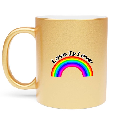 Love is Love Metallic Mugs